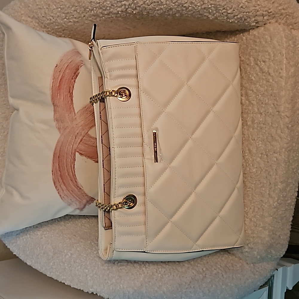 Aldo white tote bag